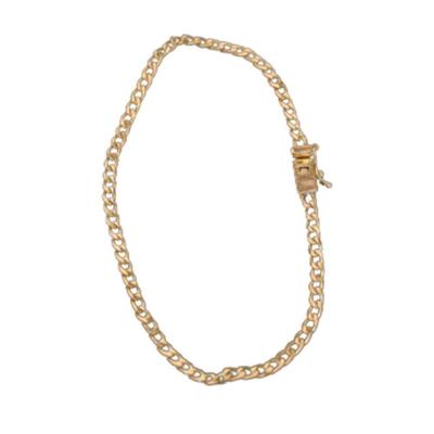 Pulseira Que Nao Enferruja Fecho Lateral De Moeda Antiga 3mm.