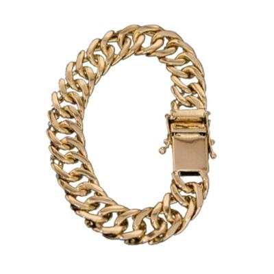 Pulseira Grumet Duplo Fecho Lateral 13mm Moeda Antiga.