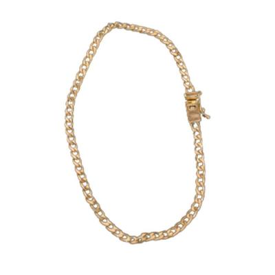 Pulseira Grumet Fecho Lateral 3mm Moeda Antiga