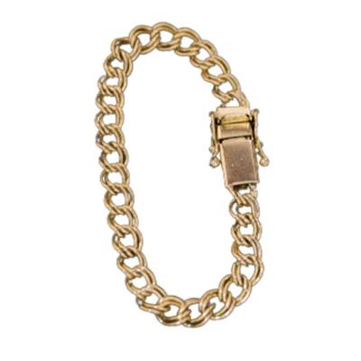 Pulseira Que Nao Descasca Grumet Italiano Moeda Antiga 8mm.