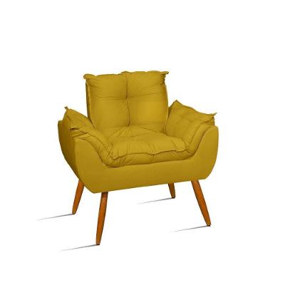 Poltrona Cadeira Escritório Decoraçao – Jl Decor Cor:amarelo