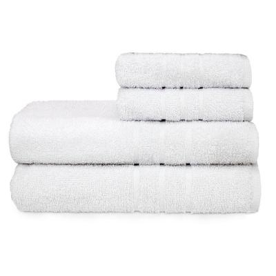 Jogo Toalha Hotel 4 Peças Alta Absorção - Profissional Prata - Branco