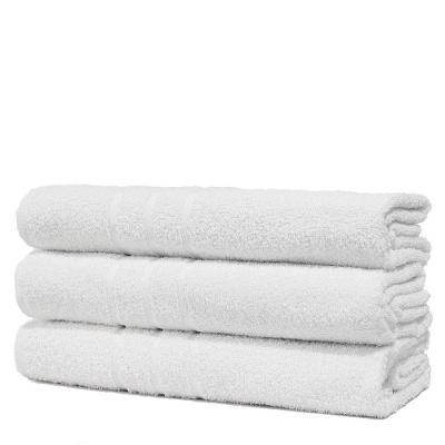 Kit Com 3 Toalhas De Banho Para Hotel - Profissional Prata - Branco