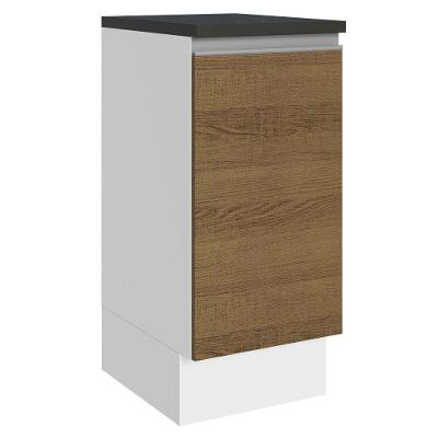 Balcão 100% Mdf 35 Cm 1 Porta Branco Rustic Acordes Madesa Branco/rustic
