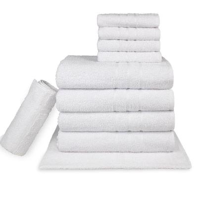 Jogo Toalha Hotel 10 Peças Alta Absorção - Profissional Prata - Branco