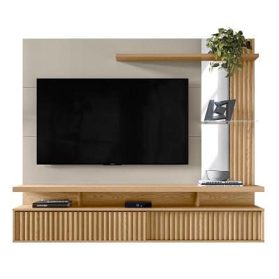 Painel Para Tv Até 60" 2 Portas Cherry Carvalho/Off White