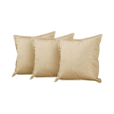 Kit 3 Almofadas Decorativas Bali Linho Dourado - Dourado