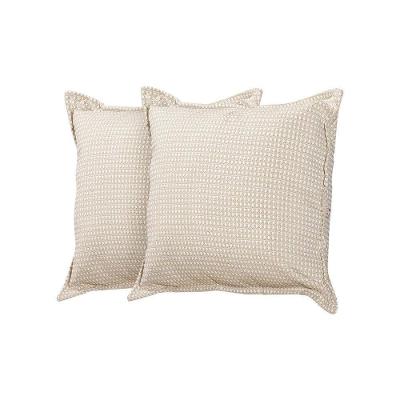 Kit 2 Almofadas Decorativas Bali Linho Estampado - Bege