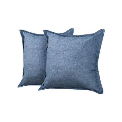 Kit 2 Almofadas Decorativas Bali Linho Azul Jeans - Azul