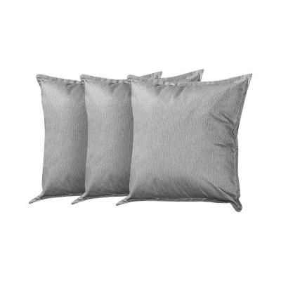 Kit 3 Almofadas Decorativas Bali Linho Cinza - Cinza