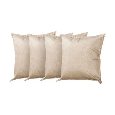 Kit 4 Almofadas Decorativas Bali Linho Bege - Bege