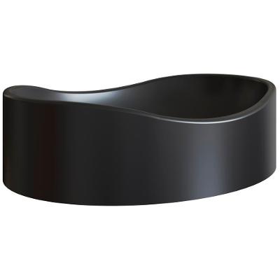 Cuba De Apoio Para Banheiro Em Marmore Sintetico 941012 Preto Pp Preto