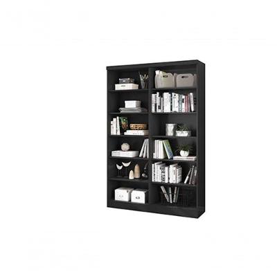 Livreiro Multiuso Preto Fosco Kit Com 2 - Fdecor