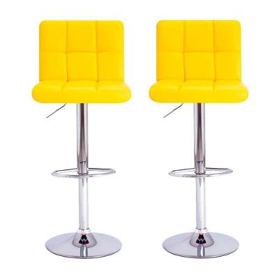 Kit 2 Banquetas Giratórias Gomos Amarela Amarelo