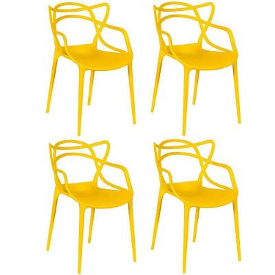 Kit 4 Cadeiras Allegra - Amarelo
