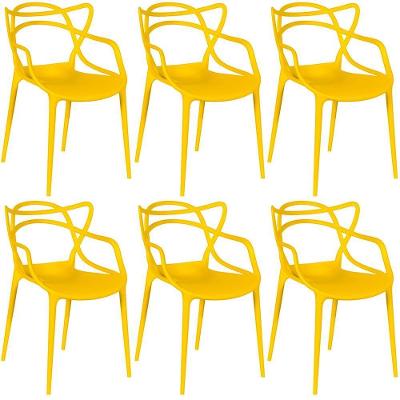 Kit 6 Cadeiras Allegra - Amarelo