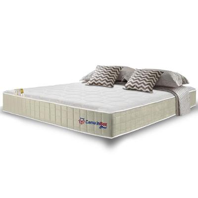 Colchão King Com Molas Ensacadas Cama Inbox Cloud Bege 193x203x28