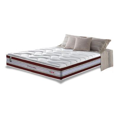 Colchão Casal De Molas Ensacadas D33 Cama Inbox Select Firme 138x188x32 Vinho