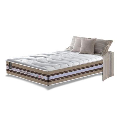 Colchão Solteiro De Molas Ensacadas D33 Cama Inbox Select Firme 88x188x32 Bege