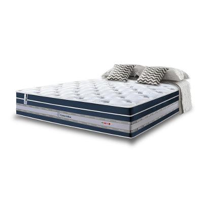 Colchão Casal De Molas Ensacadas Cama Inbox Select Euro Soft 138x188x32 Azul