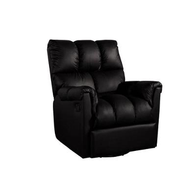 Poltrona Casal Reclinável Aspen Romana Zero Wall Giro e Balanço Courano Preto - Probel