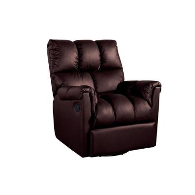Poltrona Casal Reclinável Aspen Romana Zero Wall Giro e Balanço Courano Marrom - Probel