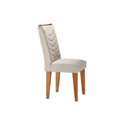 Kit 2 Cadeiras Sala Jantar Londrina IB  2 Un Imbuia/Veludo Creme - Rufato