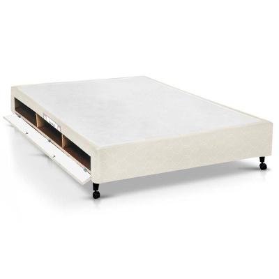 Cama Box Closet Casal  Poli Tecido Clean (138x188x27) - Castor