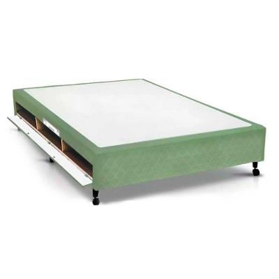 Cama Box Closet Casal  Poli Tecido Green (138x188x27) - Castor