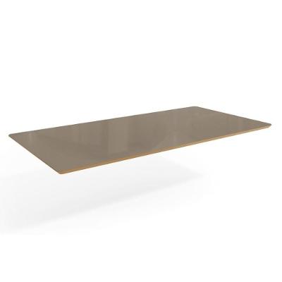Tampo Mesa Sala de Jantar Madeirado c/Vidro TA45 90x180cm Freijó/Bronze - Kappesberg