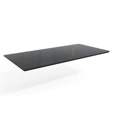 Tampo Mesa Sala de Jantar Madeirado c/Vidro TA45 90x180cm Preto Fosco - Kappesberg