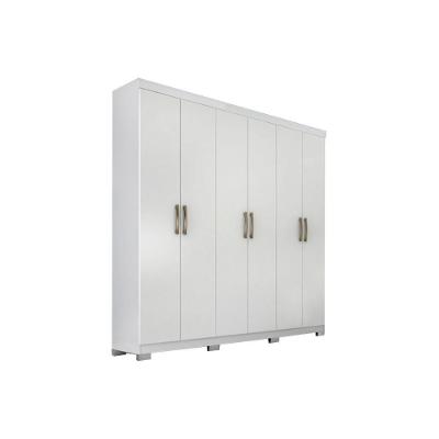 Guarda Roupa 6 Portas  e 3 Gavetas Clara Flex Branco - Panan