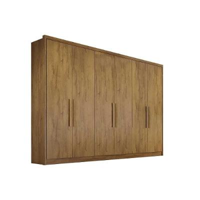 Guarda Roupa 6 Portas  e 8 Gavetas Robust Plus Cumaru - Novo Horizonte