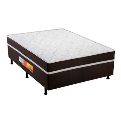 Cama Box Conjugado Casal: Colchão Ortopédico UniPremium Vip Brown (138x188x50) Polar