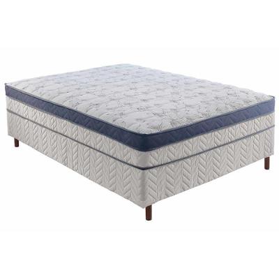 Cama Box Conjugado Casal: Colchão Molas Extrapedic Sublime Life Pillow White (138x188x48) Paropas