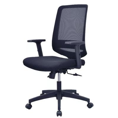 Cadeira Giratória Nr-17 Shangai Fratini Tela Em Polipropileno Preto Base Rodízio Nylon