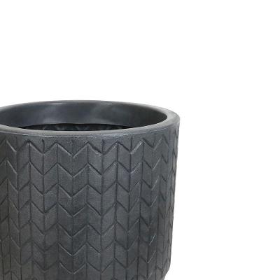 Vaso Marajoara C 38 X 35 Cm Cor 18 - Antique Preto