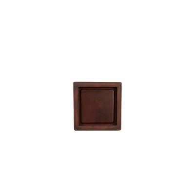 Prato Cubo 20 X 4 Cm Cor 09 - Antique Rusty