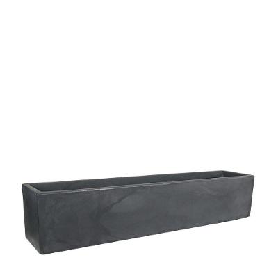 Jardineira Cubo 100 X 20 Cm Cor 18 - Antique Preto