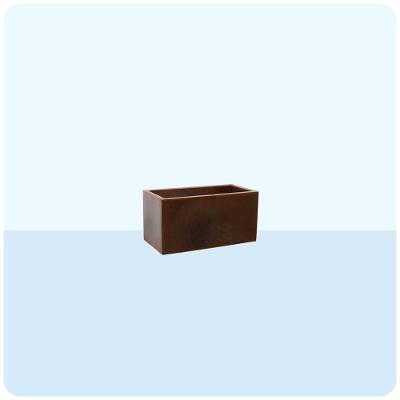 Jardineira Cubo 40 X 20 Cm Cor 09 - Antique Rusty