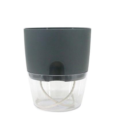 Cachepot Acqua Autoirrigável 15 Cm Cor 04 - Grafite Sólido