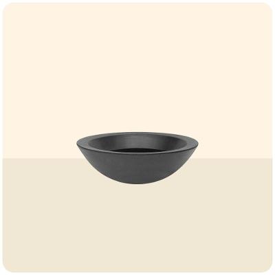 Vaso Malta Bowl 36 X 12 Cm Cor 07 - Preto Sólido