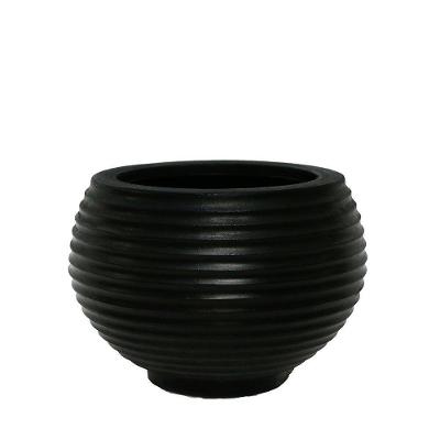 Vaso Bromélia 32 X 32 Cm Cor 04 - Preto Sólido
