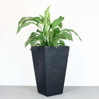 Vaso Terra Trapézio 34 X 55 Cm Cor 07 - Preto Sólido