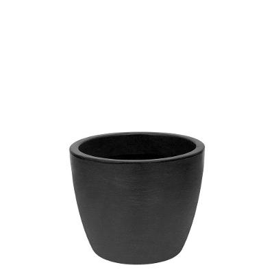 Vaso Malta Redondo 34 X 27 Cm Cor 07 - Preto Sólido