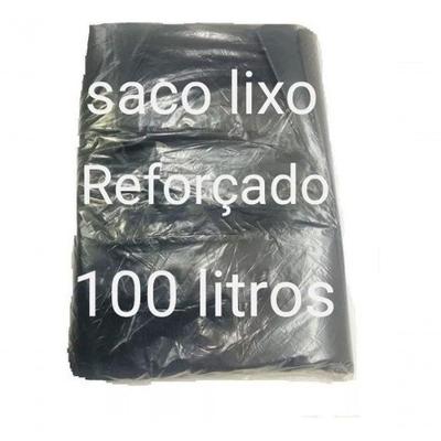 Saco Lixo 100 Litros Reforçado 100 Unidades Preto