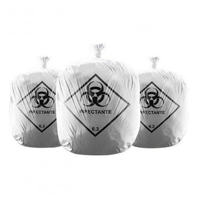 Saco De Lixo Infectante 50 Litros Branco Branco