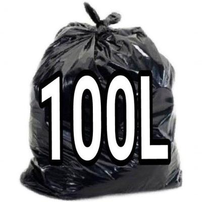 Saco De Lixo 100L Reforçado 300 Unidades Preto