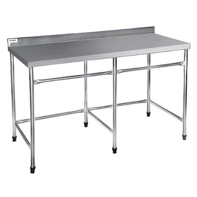 Mesa Lisa Reforçada Atual Inox em Aço Inox 430 MLR 2 Metros