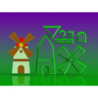Cortador Moinho Fazendinha Modular Tamanho 8 Cm